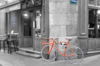 B3418D - Blaustein, Alan - Orange Bicyclette
