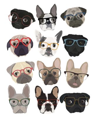 M1995D - Melin, Hanna - Pugs in Glasses
