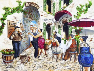 W1397D - West, Ronald - Corner Cafe at Cafe da Vinci