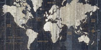 WA-13558 - APPLE, WILD - Old World Map Blue