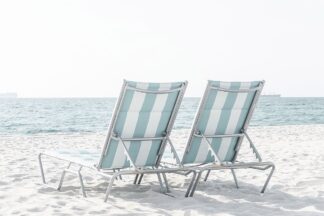 C1527D - Chukhlebova, Elena - Beach Chairs By The Ocean