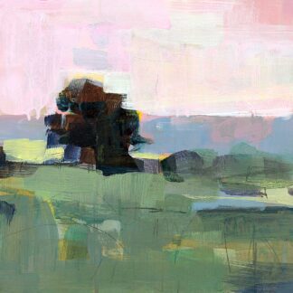 R1586D - Robbins, Kathleen - Pink Sky Over Stratham Field #1