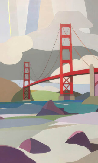 B4728D - Browne, Melba - The Golden Gate Bridge from Baker Beach