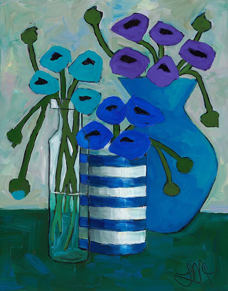 M2178D - McCarron, Leslie - Cool Colors in Bloom M2178D - McCarron, Leslie - Cool Colors in Bloom