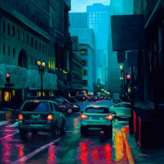 N756D - Norelius, Erica Pollock - Post Street at Night
